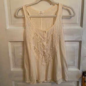 Urban Outfitters Cream Lace Top